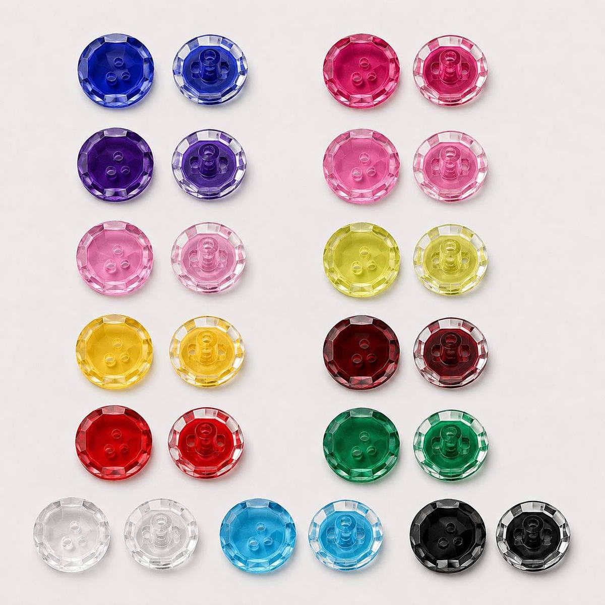 Glass button