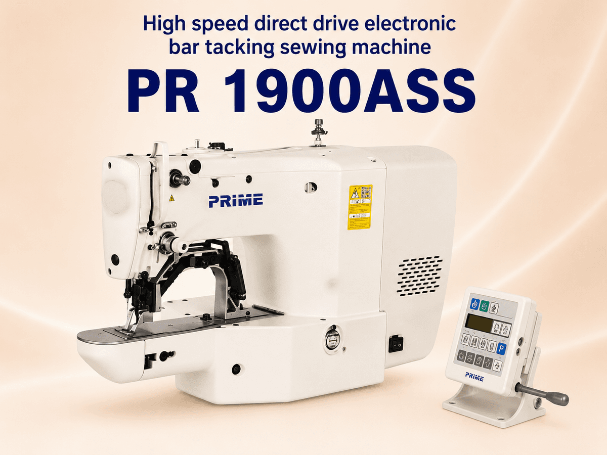 PRIME PR 1900ASS — High Speed Direct Drive Electronic Bar Tacking Sewing Machine