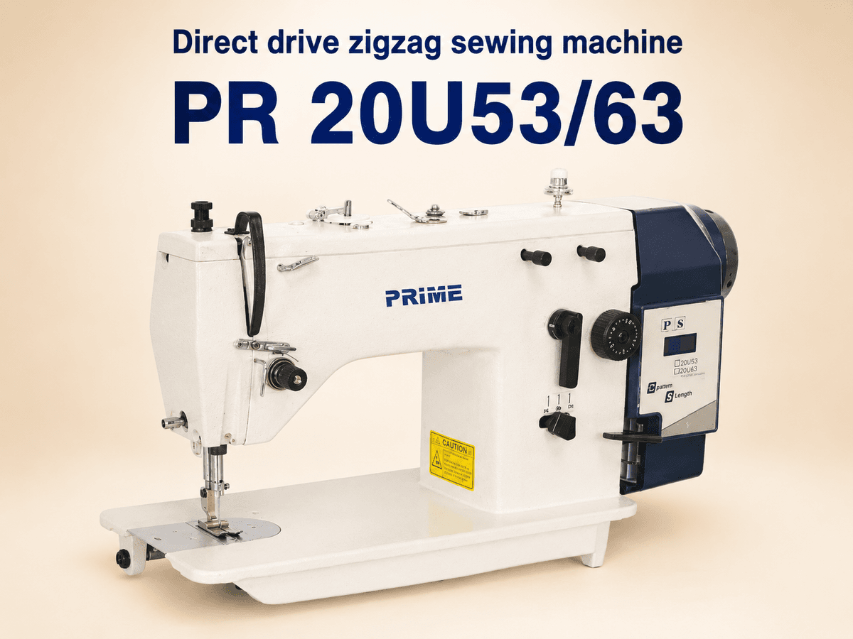 Prime PR 20U53/63 — Direct drive zigzag sewing machine