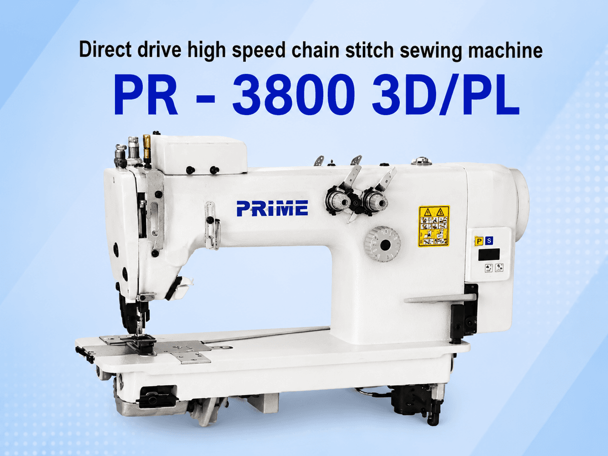 PRIME PR-3800 3D/PL — Direct drive high speed chain stitch sewing machine