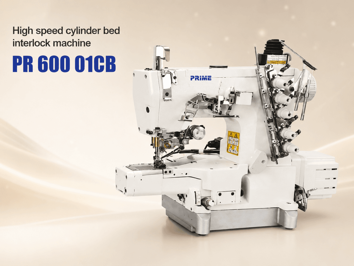 Prime PR 600 01CB — High Speed Cylinder Bed Interlock Machine